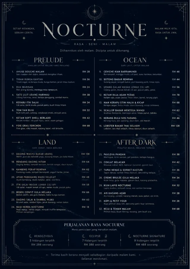 Midnight Velvet fancy-menu menu template preview