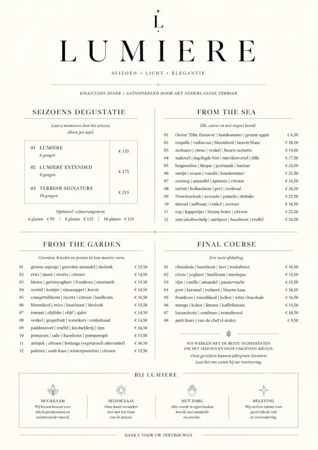 Michelin Elegant fancy-menu menu template preview