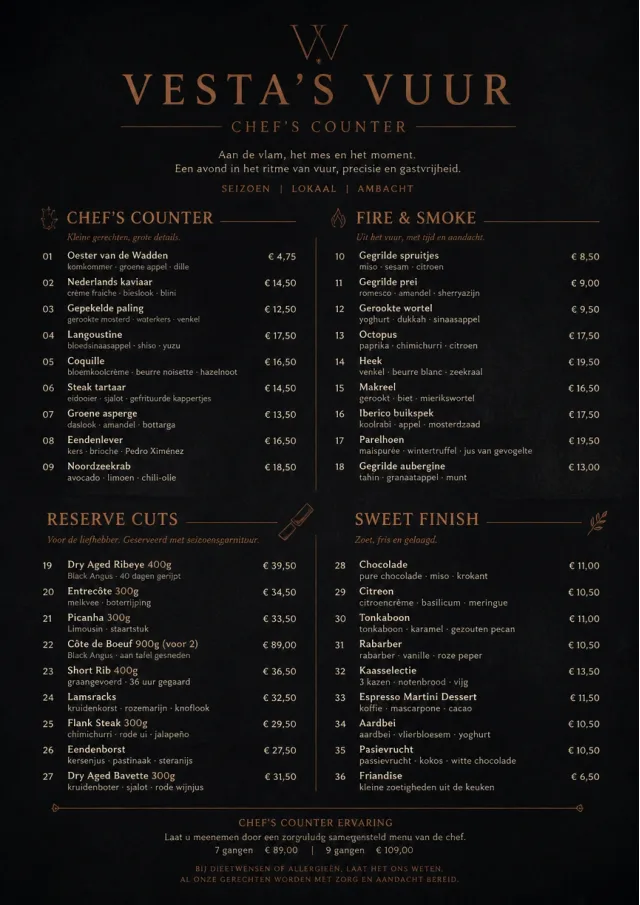 High-End Dark Mode fancy-menu menu template preview