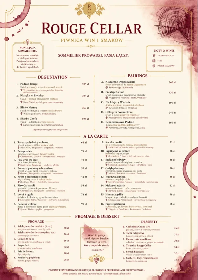 Burgundy Wine fancy-menu menu template preview
