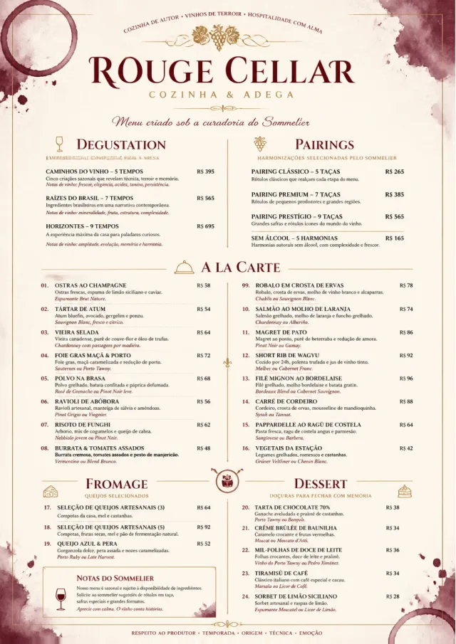 Burgundy Wine fancy-menu menu template preview