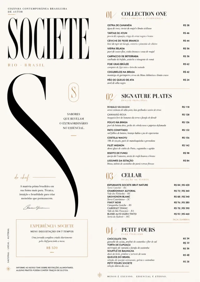 High-Fashion Magazine fancy-menu menu template preview