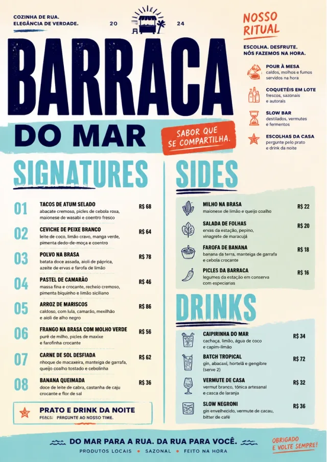 Street Stall Flyer fancy-menu menu template preview