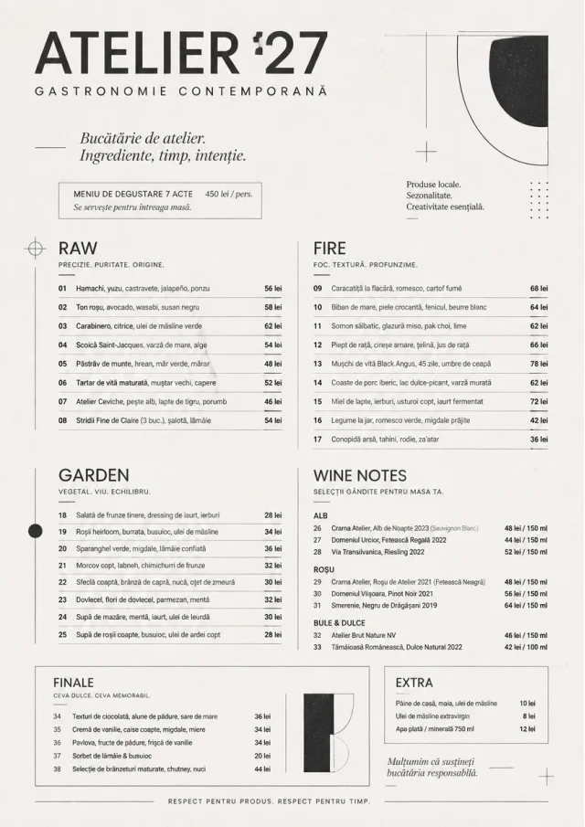Modern Museum fancy-menu menu template preview