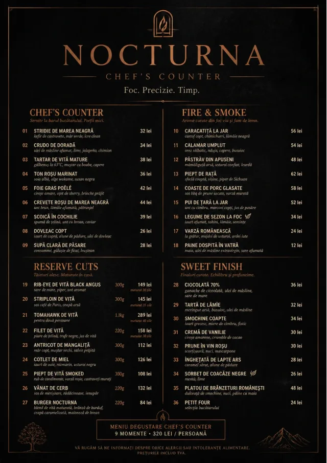 High-End Dark Mode fancy-menu menu template preview