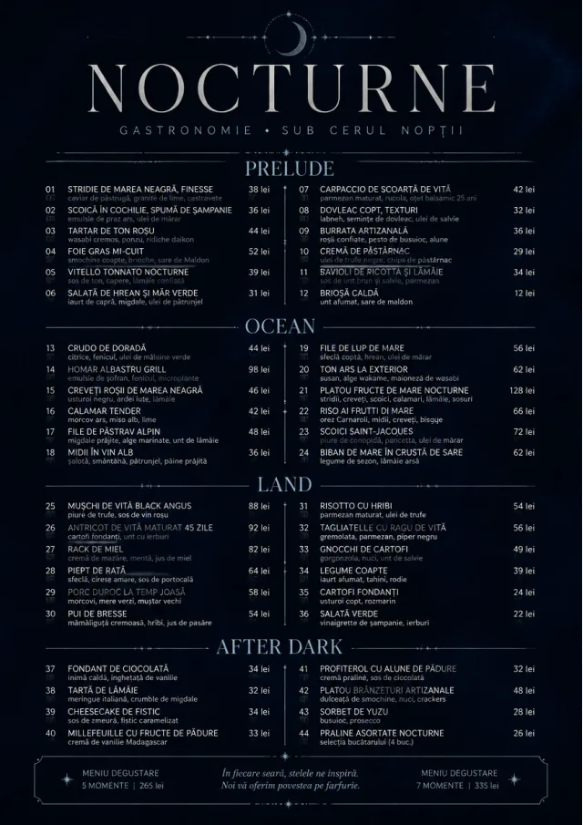 Midnight Velvet fancy-menu menu template preview
