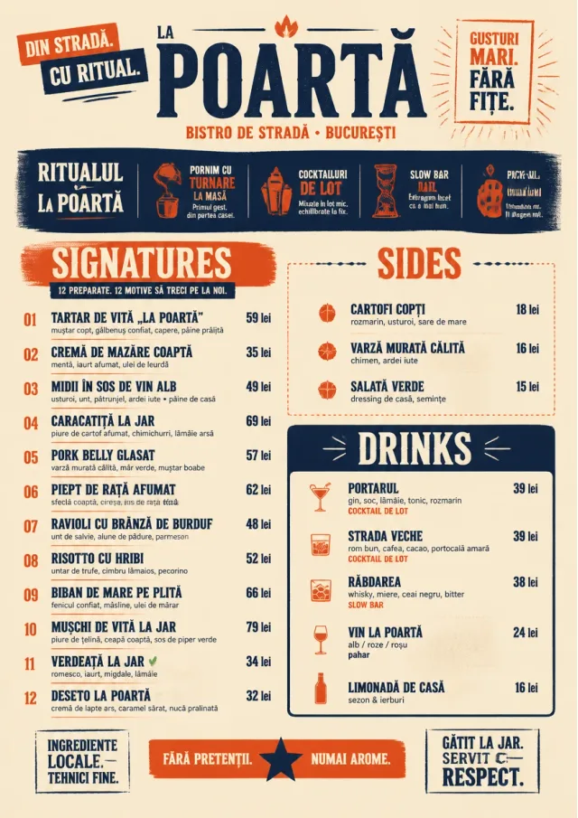 Street Stall Flyer fancy-menu menu template preview