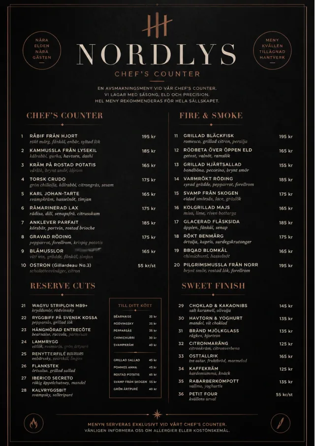 High-End Dark Mode fancy-menu menu template preview