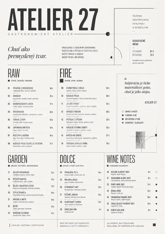 Modern Museum fancy-menu menu template preview