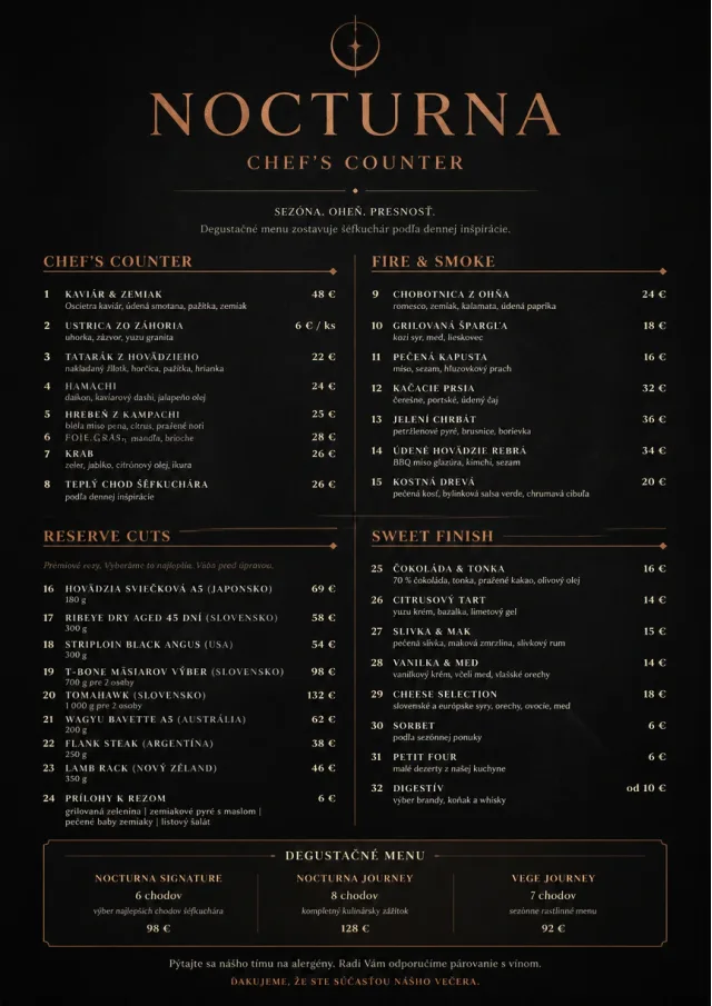 High-End Dark Mode fancy-menu menu template preview