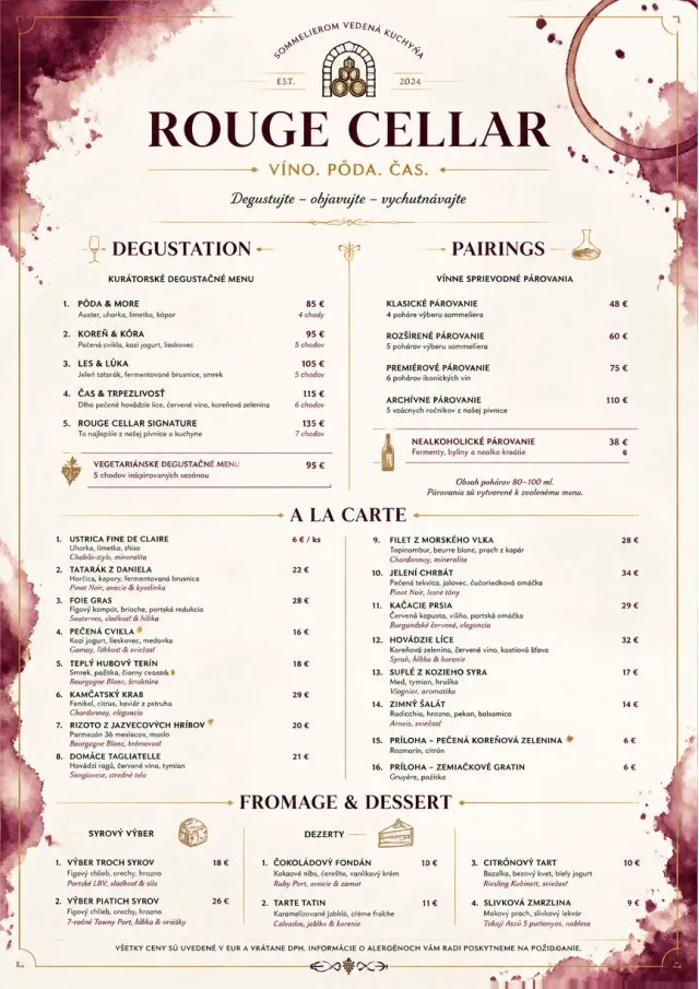 Burgundy Wine fancy-menu menu template preview