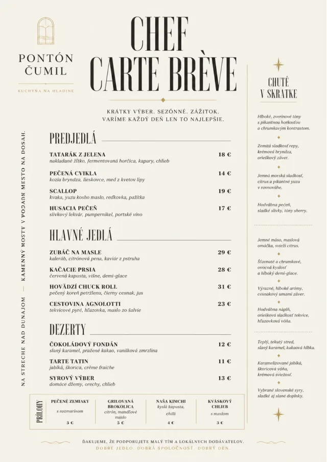 Chef Carte Brève fancy-menu menu template preview