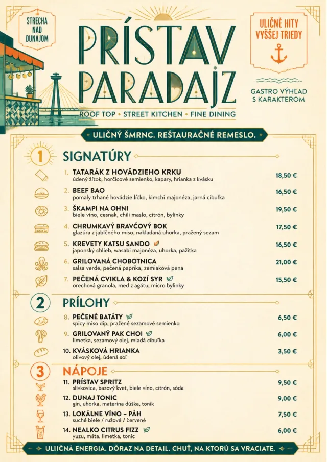 Street Stall Flyer fancy-menu menu template preview