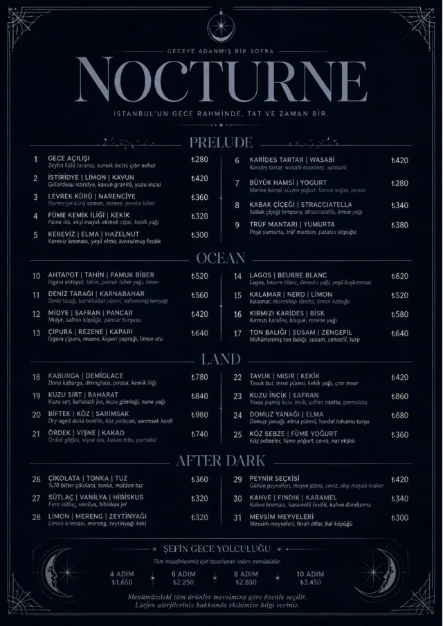 Midnight Velvet fancy-menu menu template preview