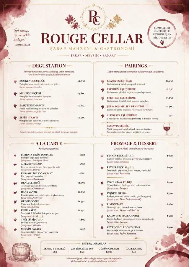 Burgundy Wine fancy-menu menu template preview