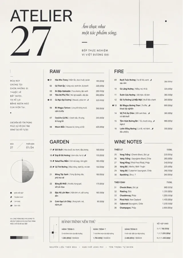 Modern Museum fancy-menu menu template preview