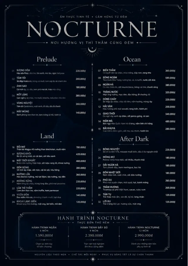 Midnight Velvet fancy-menu menu template preview