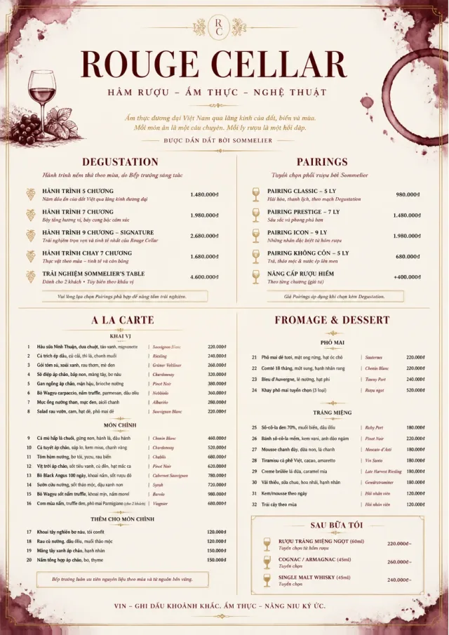 Burgundy Wine fancy-menu menu template preview