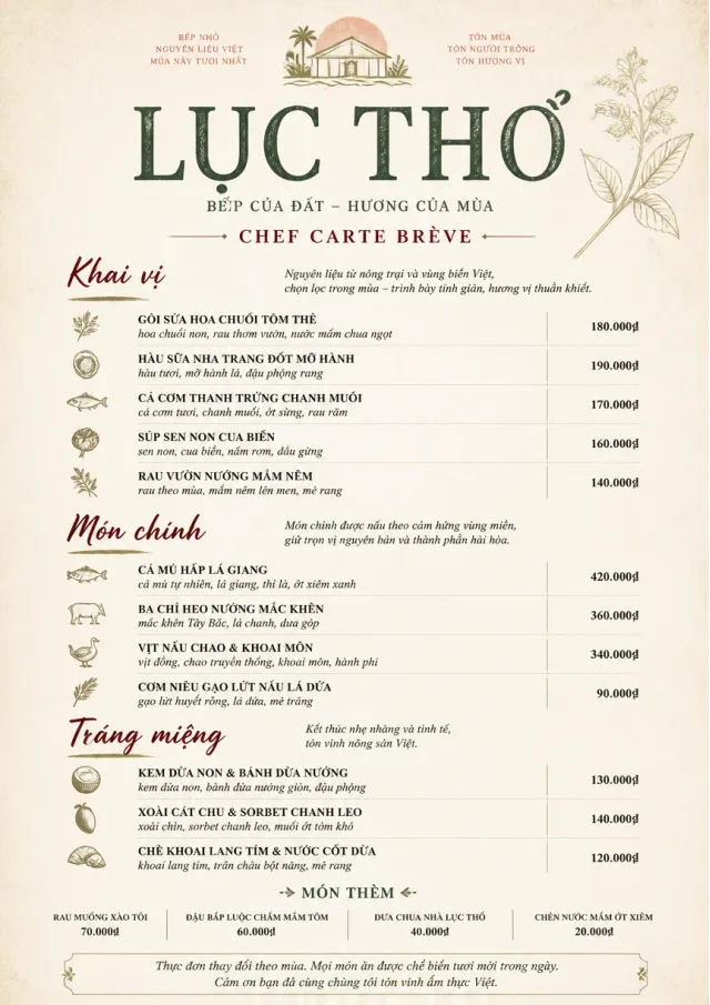 Chef Carte Brève fancy-menu menu template preview