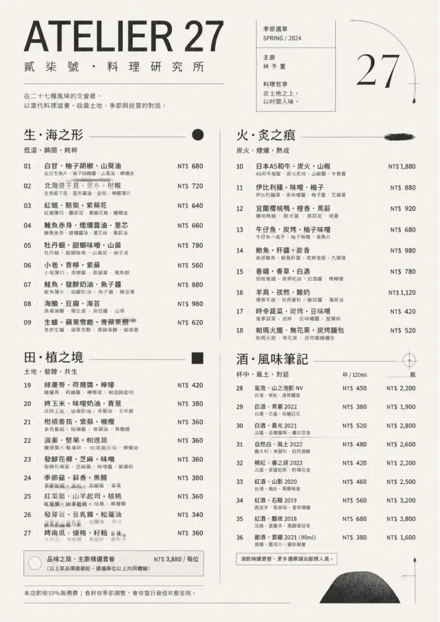 Modern Museum fancy-menu menu template preview