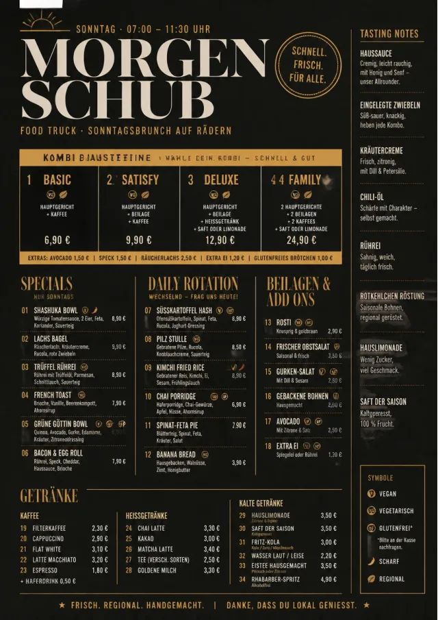 Convention Quick food-truck-menu menu template preview