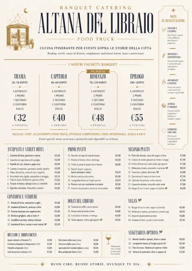 Banquet Catering food-truck-menu menu template preview