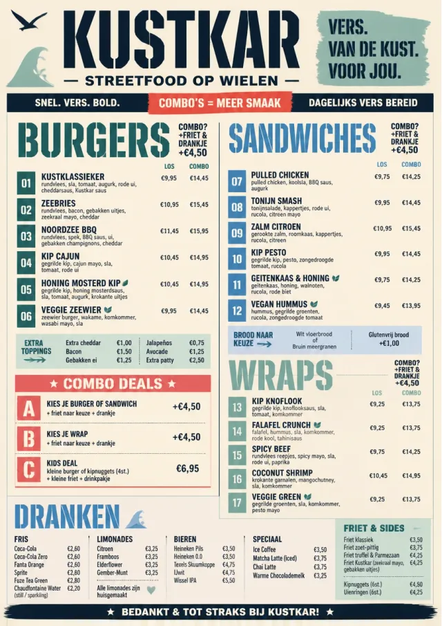 Food Truck Bold food-truck-menu menu template preview