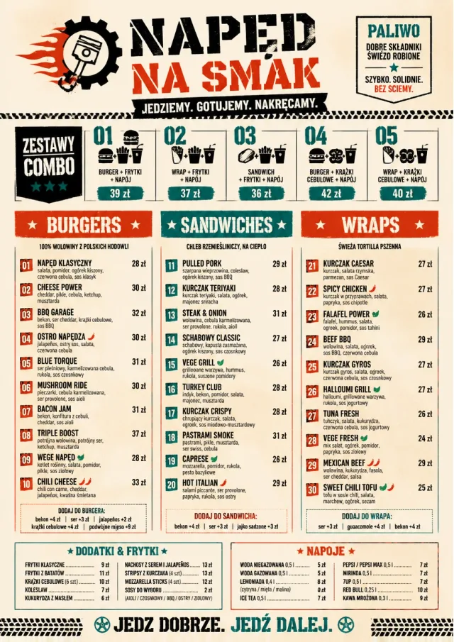 Food Truck Bold food-truck-menu menu template preview