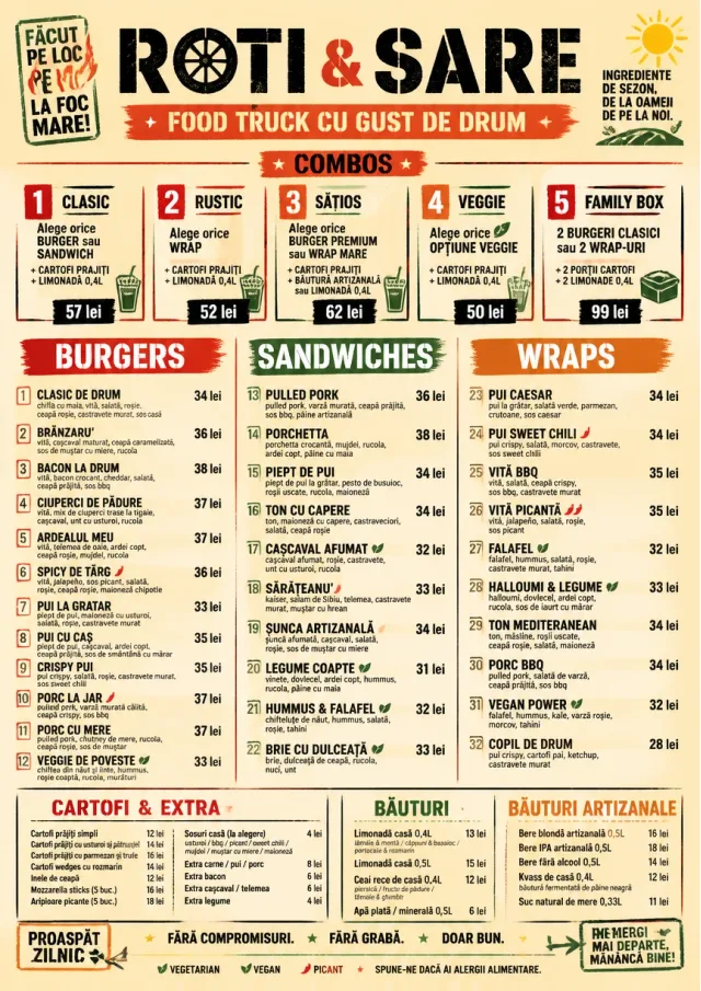 Food Truck Bold food-truck-menu menu template preview