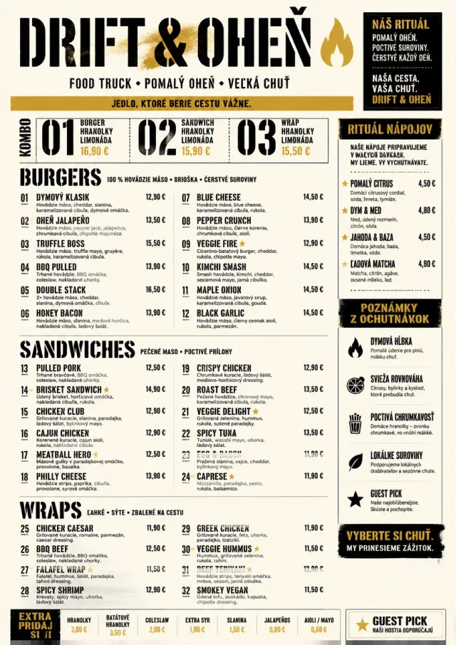 Food Truck Bold food-truck-menu menu template preview