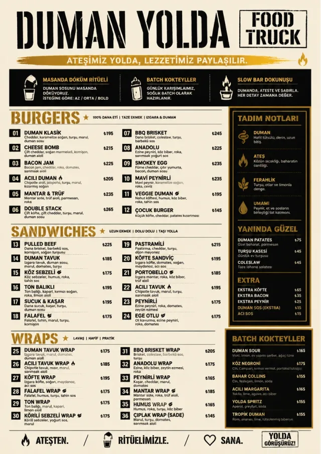 Food Truck Bold food-truck-menu menu template preview