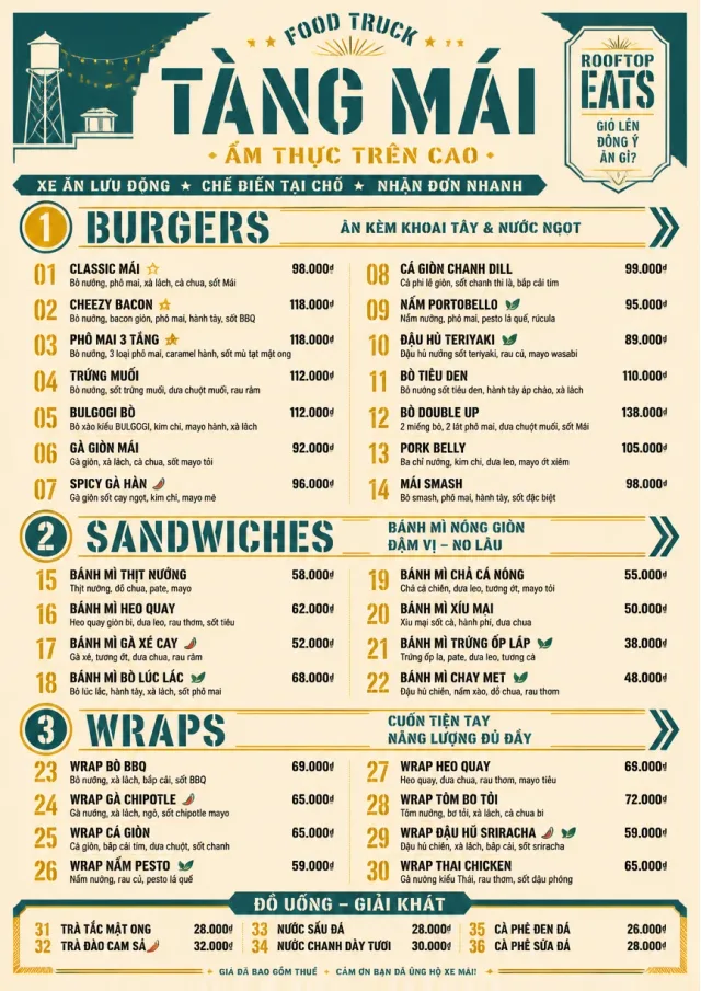 Food Truck Bold food-truck-menu menu template preview
