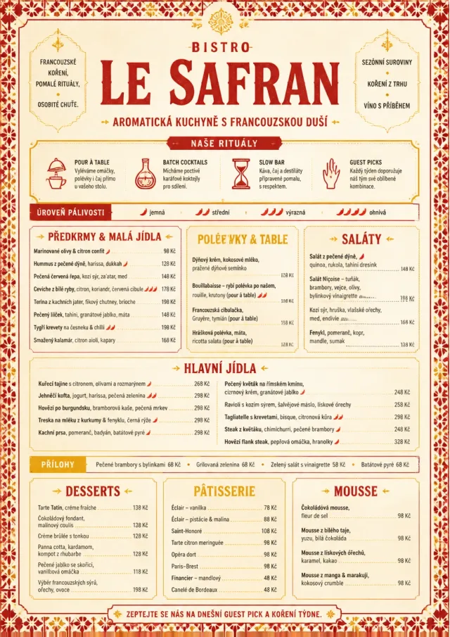 Spice Market Bold french-menu menu template preview