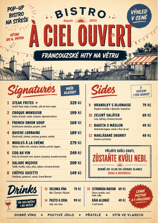Street Stall Flyer french-menu menu template preview