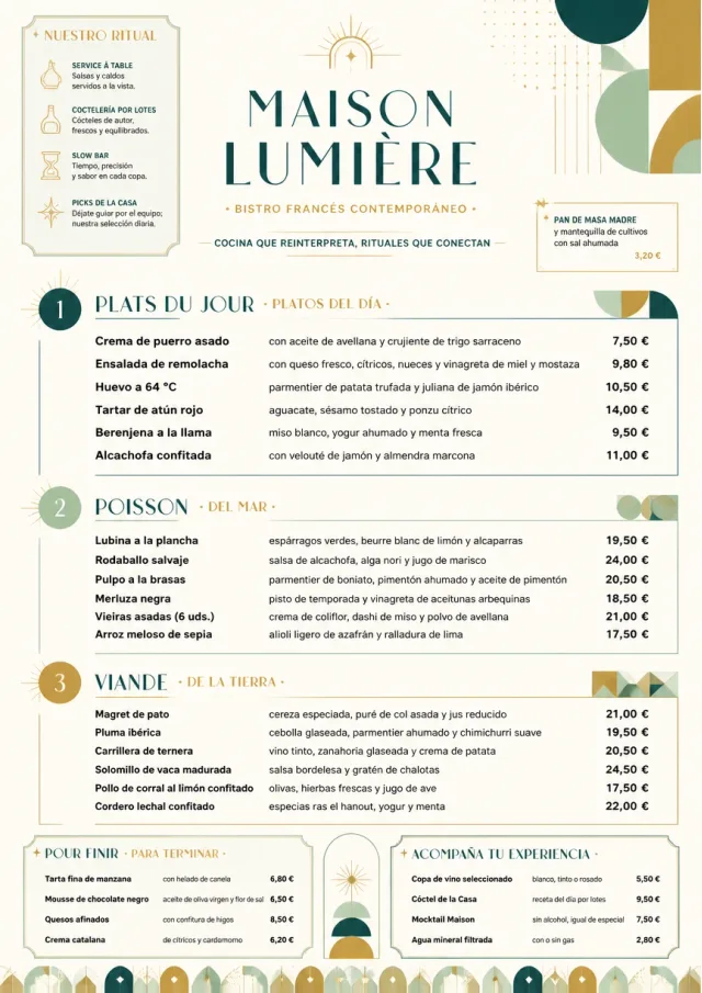 Modern Fusion french-menu menu template preview