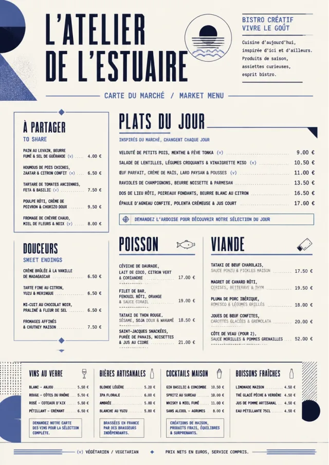 Modern Fusion french-menu menu template preview