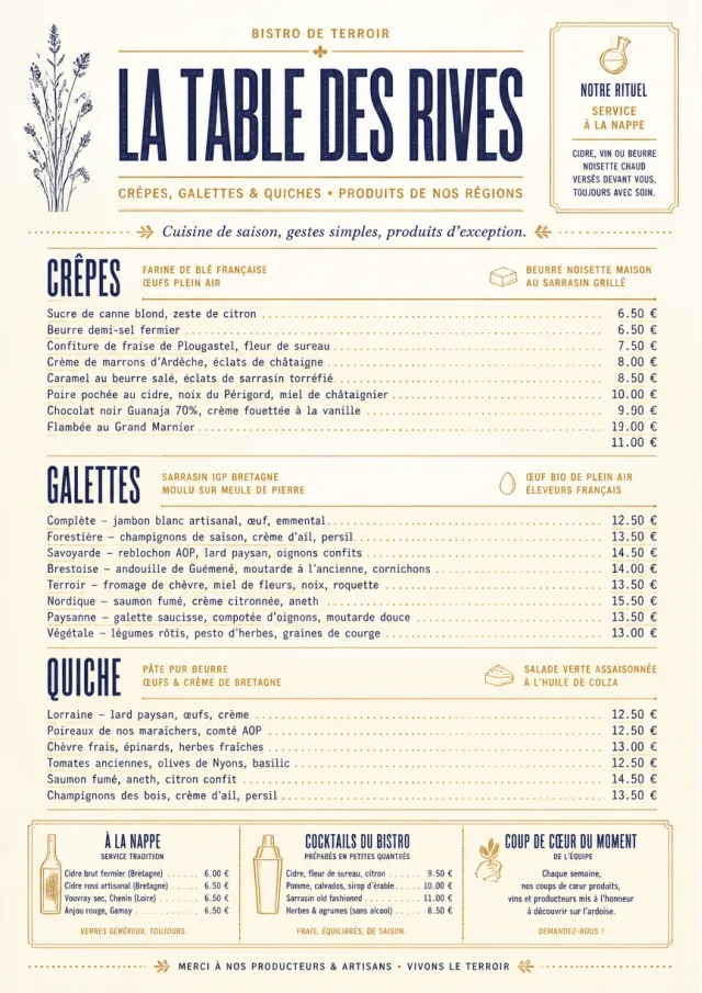 Fine Regional french-menu menu template preview