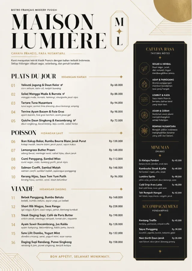 Modern Fusion french-menu menu template preview