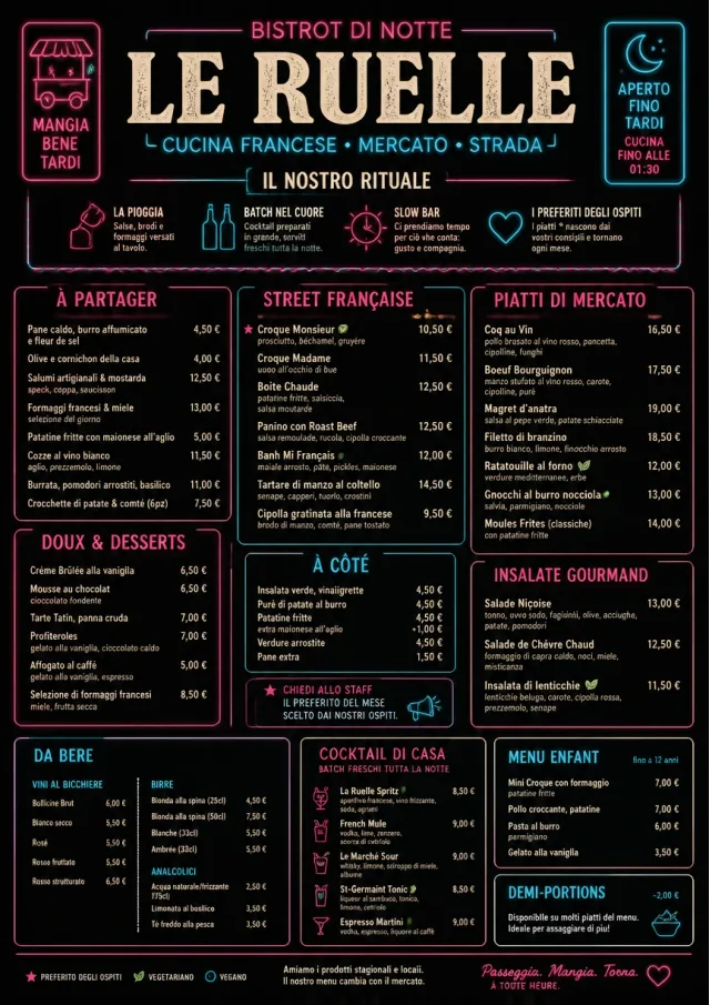 Night Market Neon french-menu menu template preview
