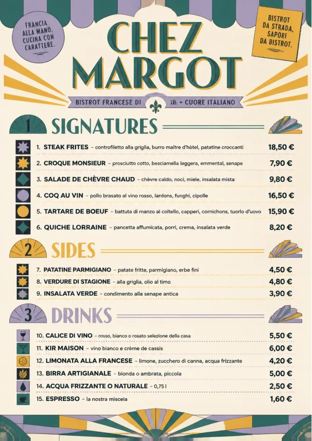 Street Stall Flyer french-menu menu template preview
