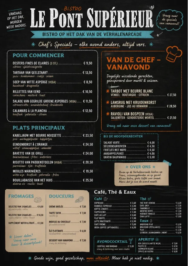Chef Specials Board french-menu menu template preview