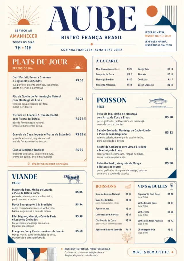 Modern Fusion french-menu menu template preview