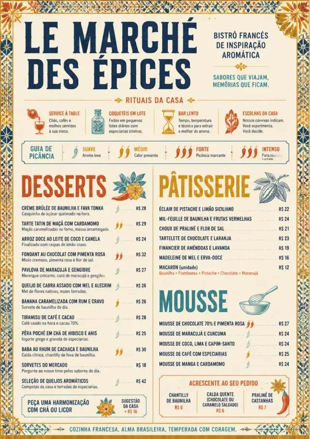 Spice Market Bold french-menu menu template preview