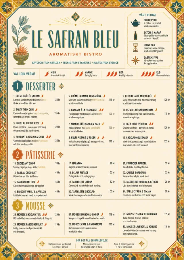 Spice Market Bold french-menu menu template preview