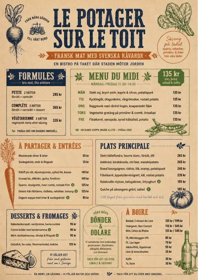 Farm Table Rustic french-menu menu template preview