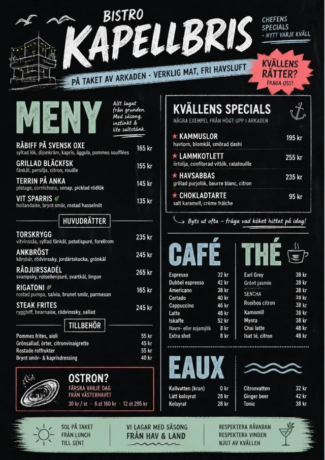 Chef Specials Board french-menu menu template preview
