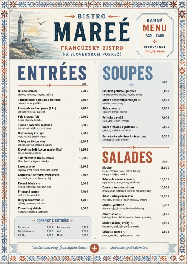 Heritage Tradition french-menu menu template preview