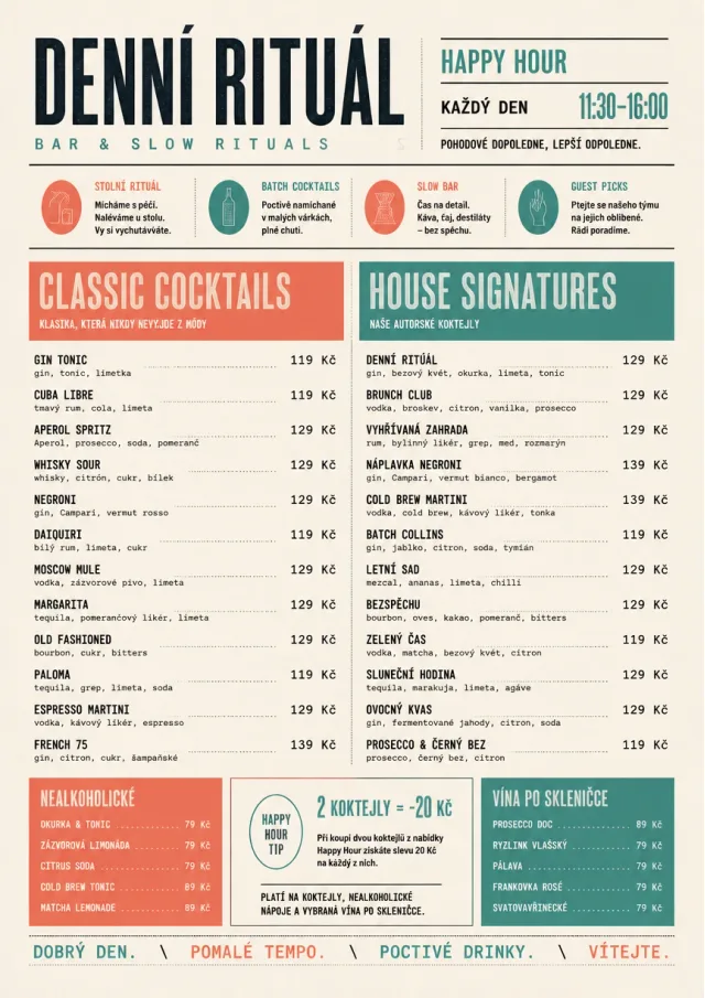 Modern Brunch Editorial happy-hour-menu menu template preview
