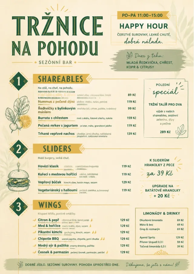 Market Fresh Midday happy-hour-menu menu template preview