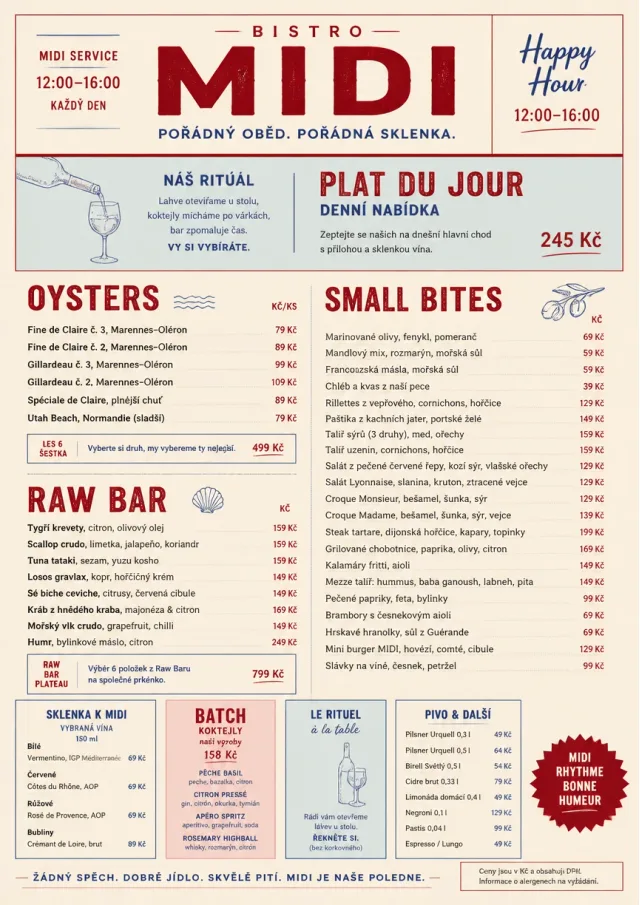 Bistro Midi happy-hour-menu menu template preview